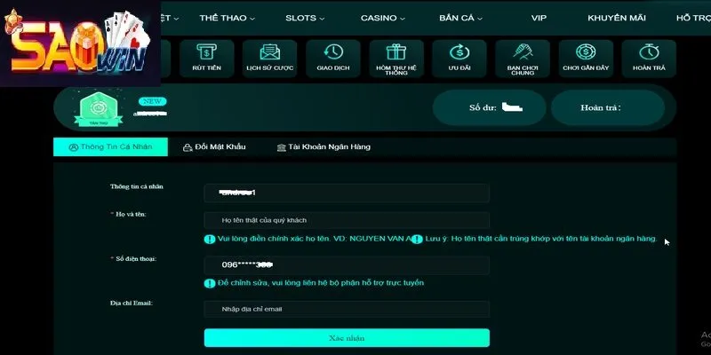 Chi Tiết Các Bước Đăng Nhập Saowin Cực Đầy Đủ 2024 2 Cách đăng nhập tài khoản Saowin nhanh chóng