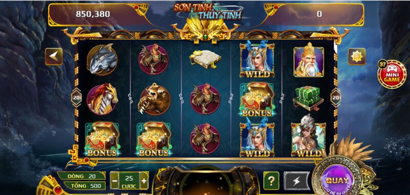 Nổ Hũ Sơn tinh Thủy Tinh Trên Saowin Siêu Hấp Dẫn 2025 4 Sơn Tinh Thủy Tinh Saowin có luật chơi đơn giản, dễ chơi